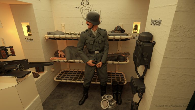 Pinkelnder deutscher Soldat
