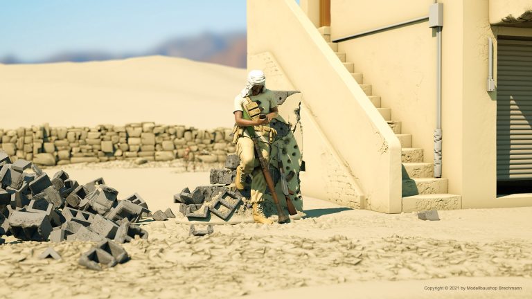 Mittlerer Osten Serie. Arabischer Mann mit RPG und AK47